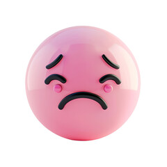 Fototapeta premium Sad Emoticon Or Emoji, Generative AI