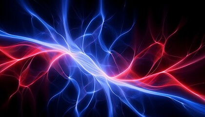 黒い空間に華麗なプラズマ、かっこいいアクセントを程よくつける Generated by AI