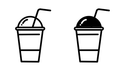 Coffee cup icon vector isolated on white background.