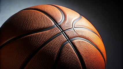 Close-up of a Basketball isolated on background, basketball, sports equipment, close-up, isolated, background, orange