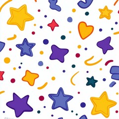 Bright and fun, this colorful pattern background is perfect for kids designs and visuals that inspire creativity.