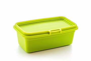 Insulated silicone food container on white background