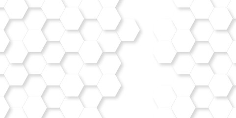 Abstract White Hexagonal Background. Luxury White Pattern. Vector Illustration. 3D Futuristic abstract honeycomb mosaic white background. geometric mesh cell texture. modern futuristic wallpaper.
