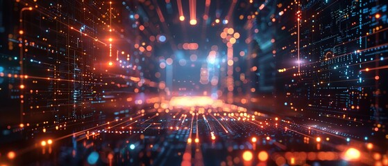 Fototapeta premium abstract backgound video game of esports scifi gaming cyberpunk, vr virtual reality simulation and metaverse