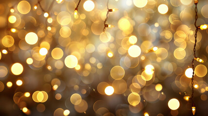Obraz premium Abstract Gold Bokeh Background
