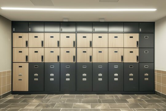 Lockers store items in schools offices gyms and universities for storage or mail