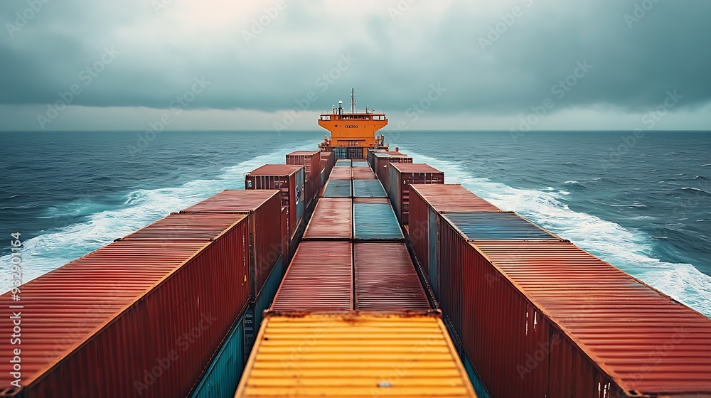 Poster roro is a specialized vessel for transporting vehicles containers and other cargoes in the port and 
