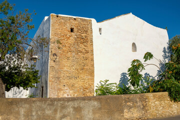Church of Sant Llorenç de Balàfia, 18th century, Sant Llorenç, Ibiza, Balearic Islands, Spain