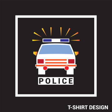 Police Tshirt design. Tshirt design