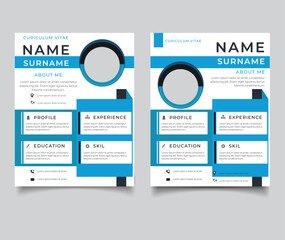 Resume and Cover Letter Template, Minimalist resume cv template, Cv professional jobs resumes