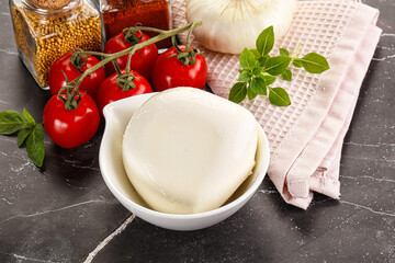 Italian cheese mozzarella buffalo ball