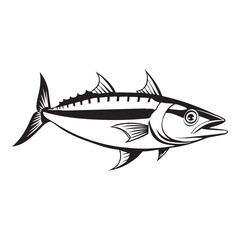 Fish silhouette vector illustration, Fish silhouette. Good use for symbol, logo, web icon, mascot, sign, or any design you want.