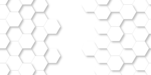 Abstract White Hexagonal Background. Luxury White Pattern. Vector Illustration. 3D Futuristic abstract honeycomb mosaic white background. geometric mesh cell texture. modern futuristic wallpaper.