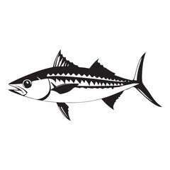 Fish silhouette vector illustration, Fish silhouette. Good use for symbol, logo, web icon, mascot, sign, or any design you want.