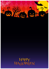 ハロウィン背景_シルエット