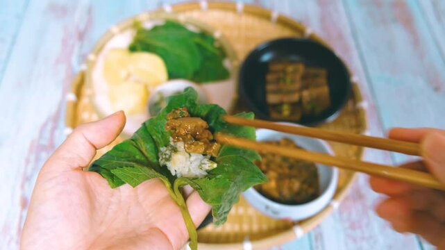 Traditional Korean Countryside Meal: A Healthy Table of Seasonal Delights