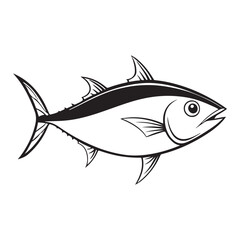 Fish silhouette vector illustration, Fish silhouette. Good use for symbol, logo, web icon, mascot, sign, or any design you want.