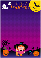 ハロウィン背景_ウィザード