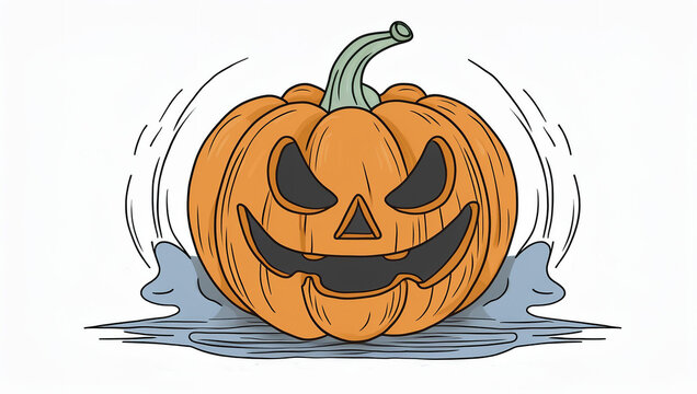 recommend clip art: ハロウィン　かぼちゃ　ジャックオーランタン　秋　イベント　おばけ　10月　パンプキン　挿絵