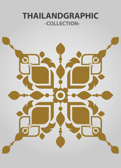 Vector element ethnic decorative ornament ethnic thai illustration