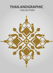 Vector element ethnic decorative ornament ethnic thai illustration