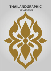 Vector element ethnic decorative ornament ethnic thai illustration