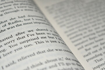 Depth of field book cover text