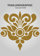 Vector element ethnic decorative ornament ethnic thai illustration