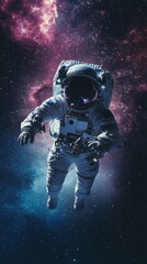 Astronaut Floating in Space.
