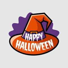 Happy Halloween t shirt design typography on an isolated white background 