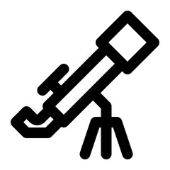 telescope, spyglass, binoculars, astronomy, observatory, exploration outline icon