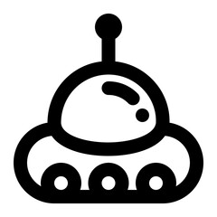ufo, spaceship, alien, space, alien ship, universe, science fiction outline icon
