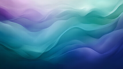 Fototapeta premium Abstract Gradient Wallpaper with Cool Greens, Deep Blues, and Rich Purples