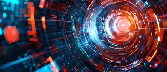 Ultra futurist tech abstract background