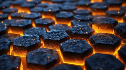 Minimalist background with a glowing honeycomb or lattice structure for a sleek, modern look.