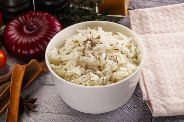 Indian cuisine jeera basmati rice