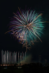 日本の風景・秋　打ち上げ花火（川口花火大会）