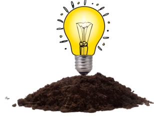 creative of simplifying complex process lightbulb on a white isolated background. Generative AI.