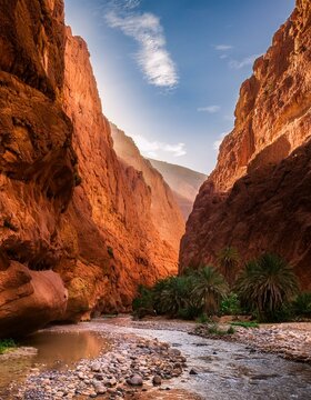 todra gorges in morocco scenic landscape