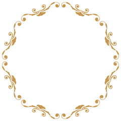 vintage leaf wreath border frame 