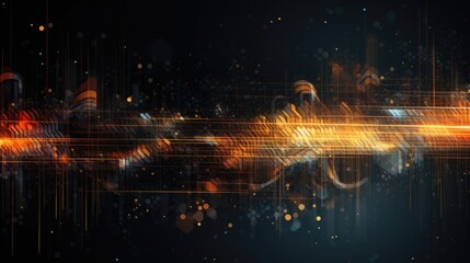 Abstract digital background for technological processes and science