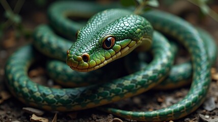 Obraz premium Close up of a snake