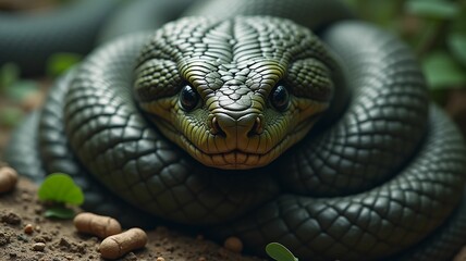 Fototapeta premium Close up of a snake
