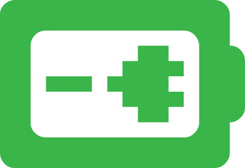 Obraz premium Charge battery icon design logo