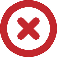 Obraz premium Cross round icon design logo