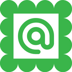 Direction stamp icon design logo