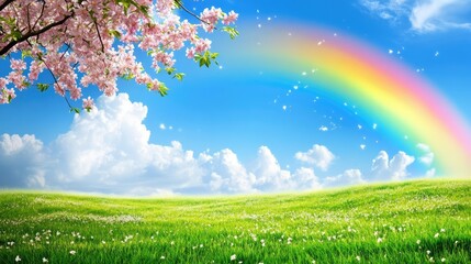 Natural Beauty With Bright Rainbows