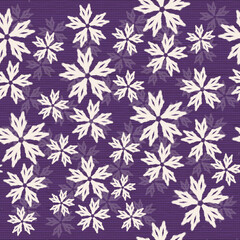 Seamless vector floral pattern with snowflakes for Christmas wallpaper