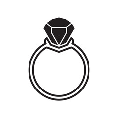 diamond ring icon design