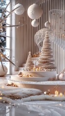 Merry Christmas and Happy New Year background. Holiday poster. Xmas banner. Merry Christmas greeting card